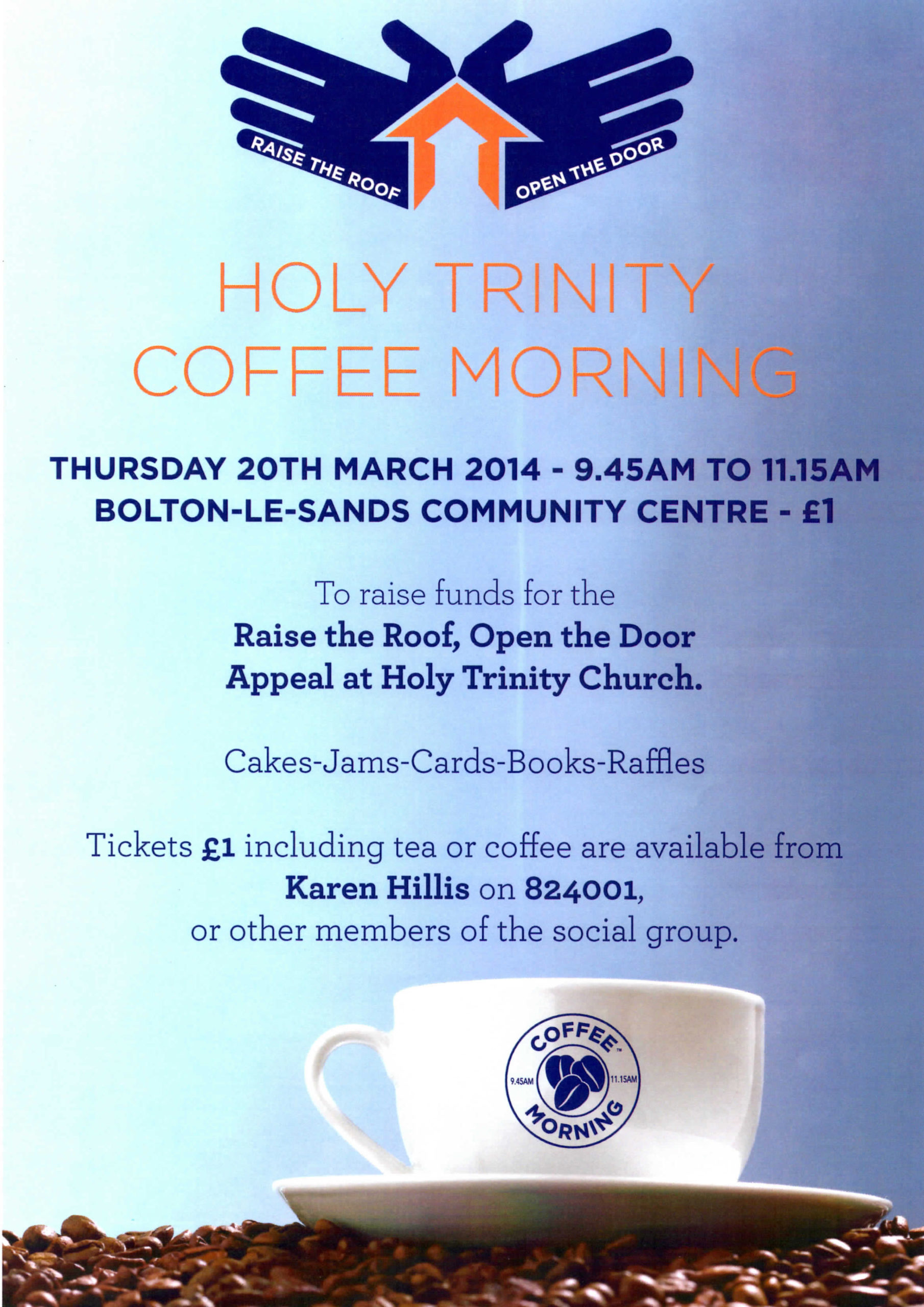 Coffee morning – 20 March – Holy Trinity