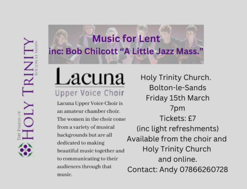 Lacuna Upper Voice Choir Concert  Music for Lent. 15th March 2024